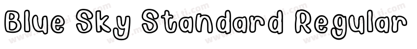 Blue Sky Standard Regular Italic字体转换